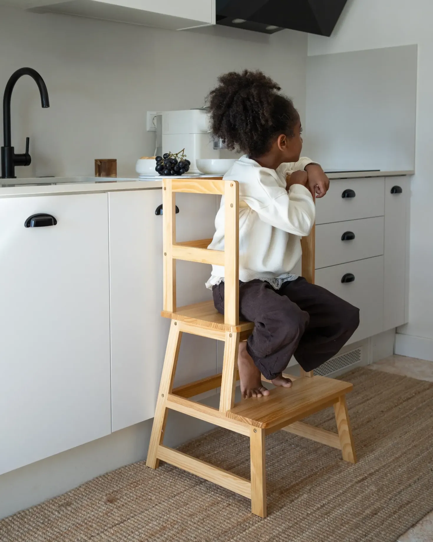 Torre Montessori BREMER Legno di pino Marrone chiaro