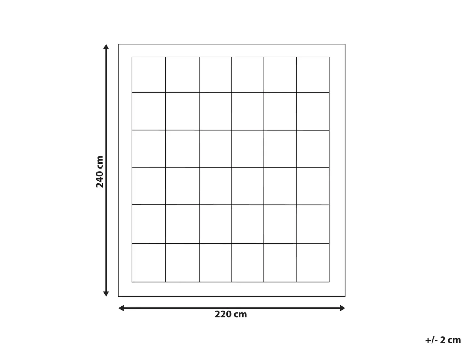 Trapunta Poliestere Extra caldo LEMBERG 220 x 240 cm