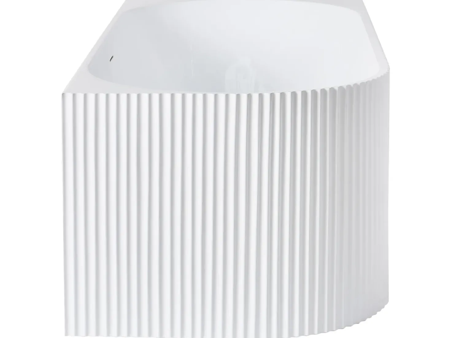 Vasca da bagno angolare GOCTA Lato Sinistro 170 x 77 cm Bianco