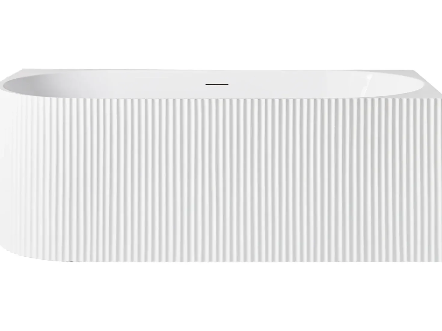 Vasca da bagno angolare GOCTA Lato Sinistro 170 x 77 cm Bianco