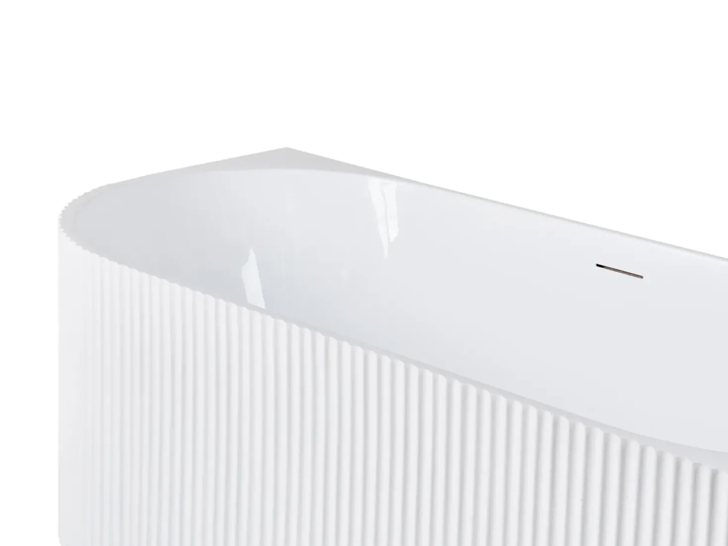 Vasca da bagno angolare GOCTA Lato Sinistro 170 x 77 cm Bianco