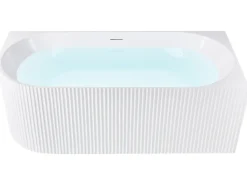 Vasca da bagno angolare GOCTA Lato Sinistro 170 x 77 cm Bianco