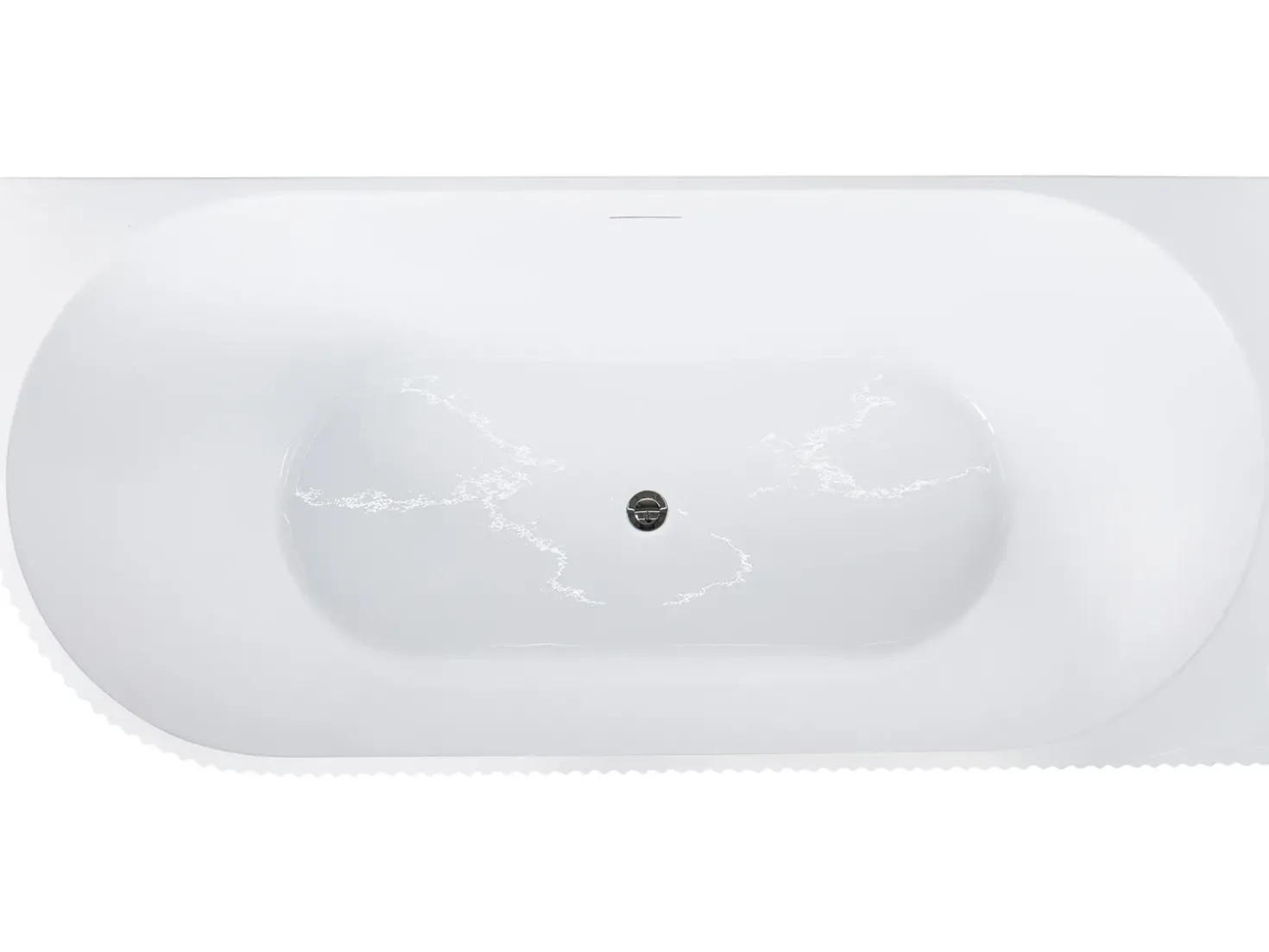Vasca da bagno angolare GOCTA Lato Sinistro 170 x 77 cm Bianco