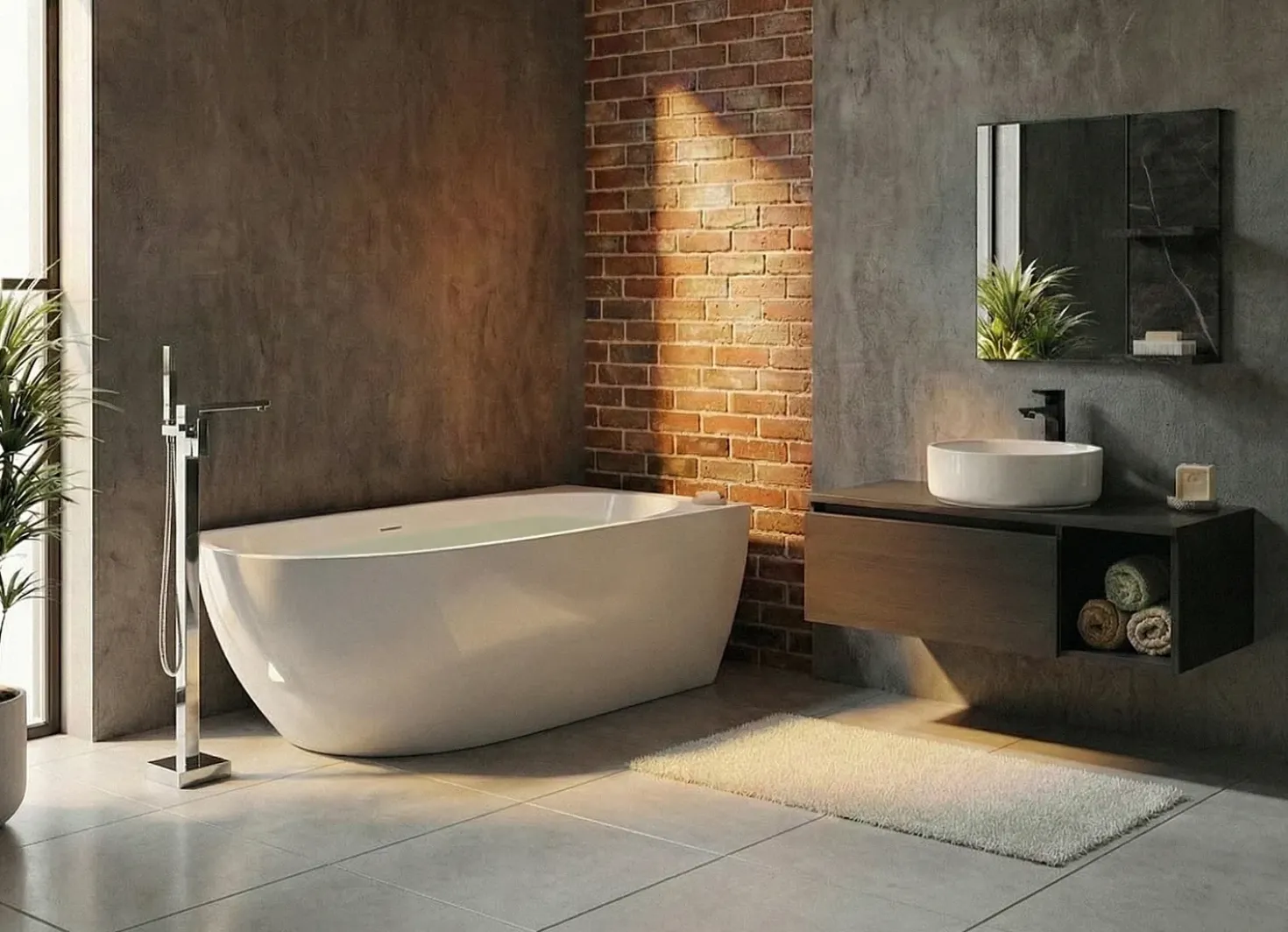 Vasca da bagno angolare PARNAIBA Lato Sinistro 170 x 80 cm Bianco