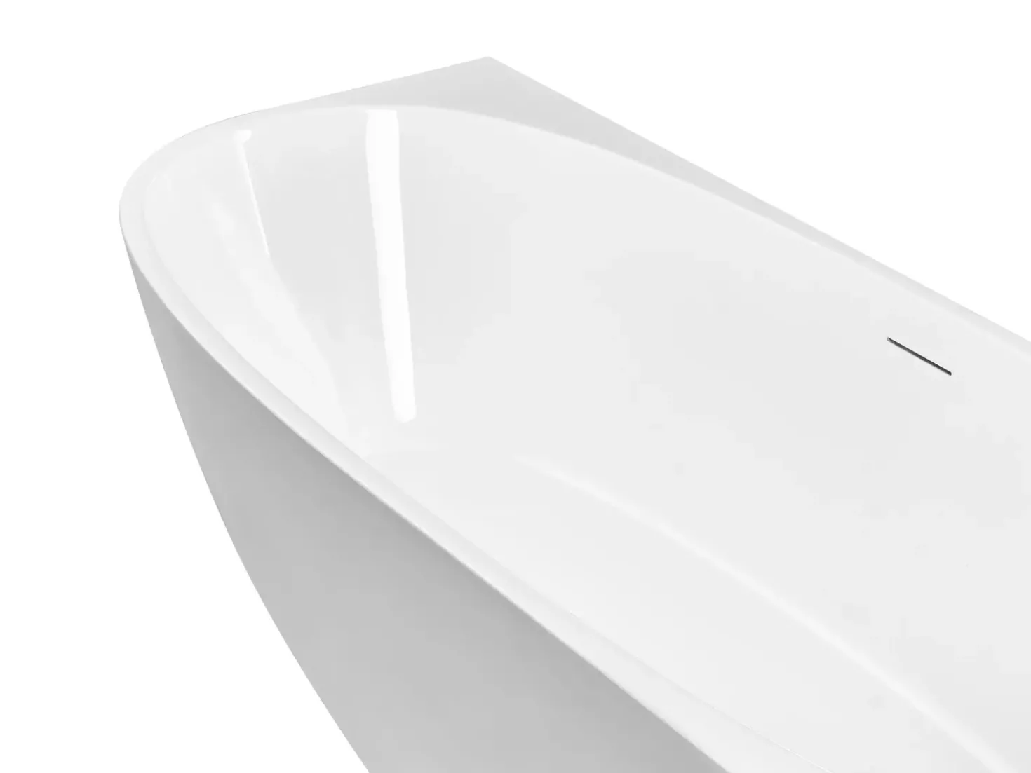 Vasca da bagno angolare PARNAIBA Lato Sinistro 170 x 80 cm Bianco