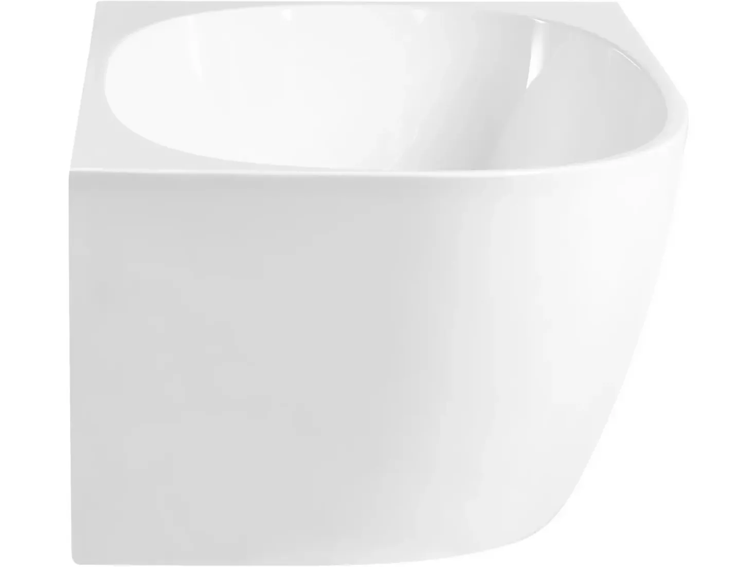 Vasca da bagno angolare PARNAIBA Lato Sinistro 170 x 80 cm Bianco