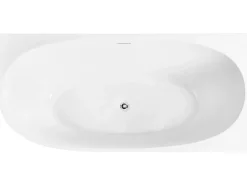 Vasca da bagno angolare PARNAIBA Lato Sinistro 170 x 80 cm Bianco