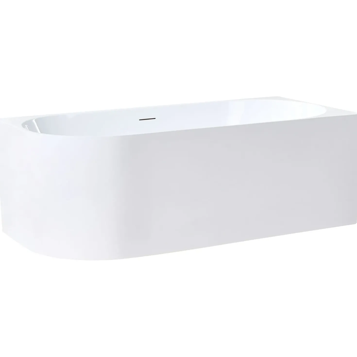 Vasca da bagno angolare PORTINHO Lato Sinistro 170 x 80 cm Bianco
