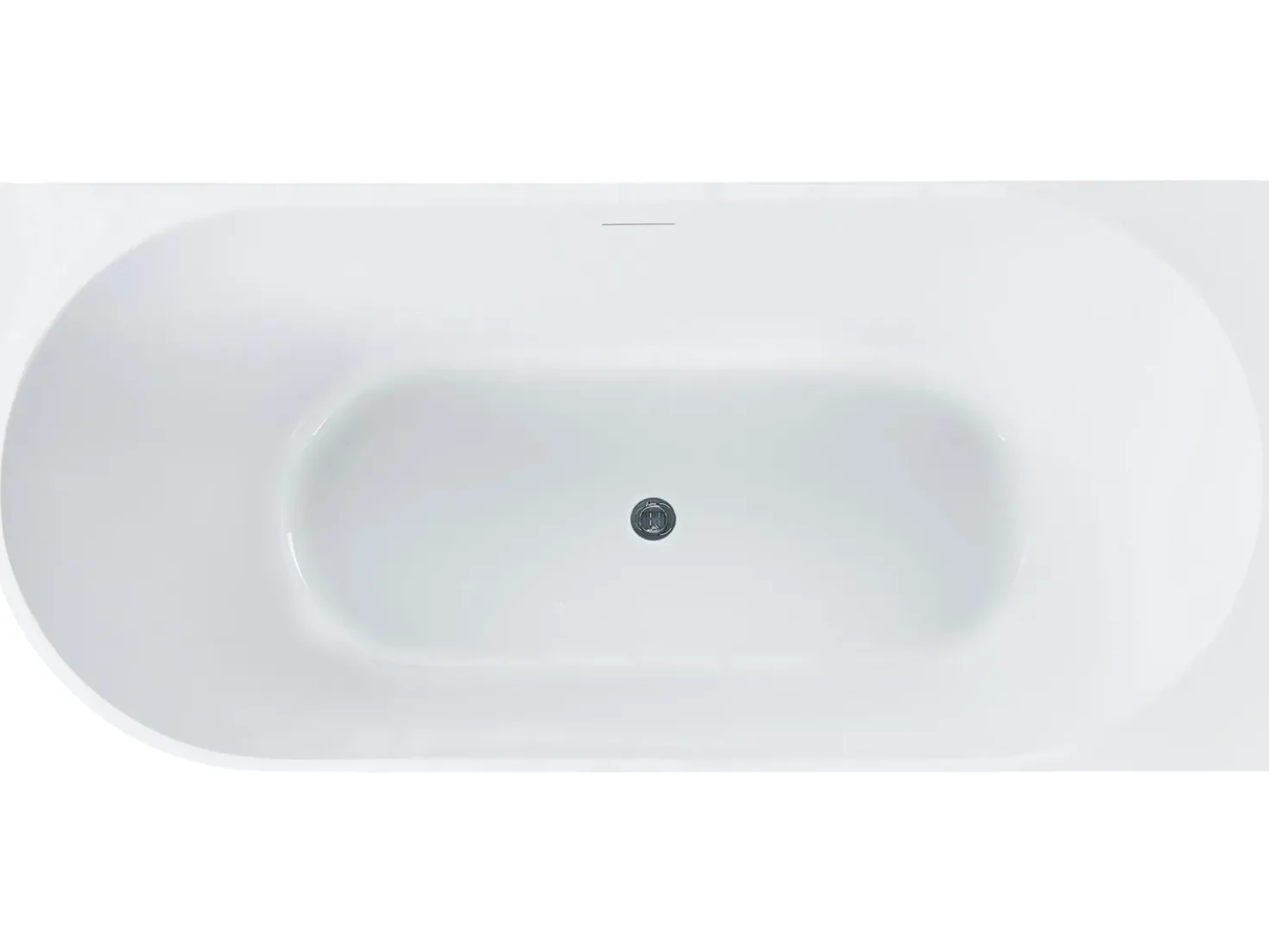 Vasca da bagno angolare PORTINHO Lato Sinistro 170 x 80 cm Bianco
