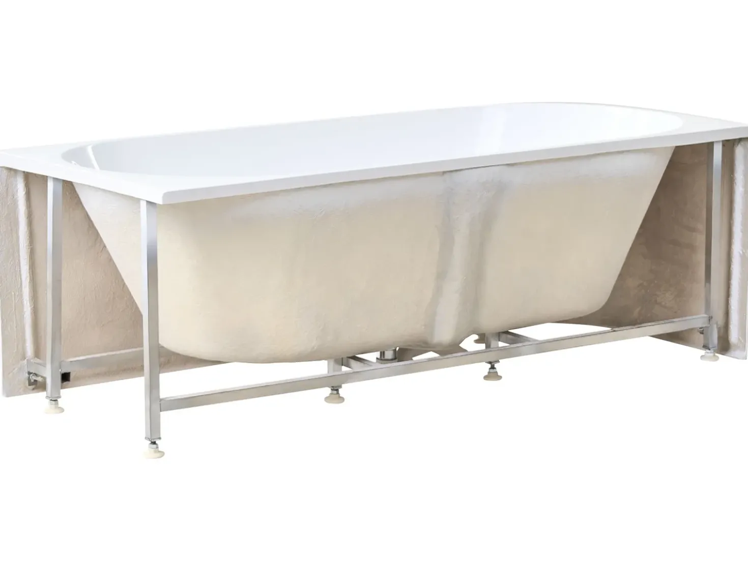 Vasca da bagno angolare PORTINHO Lato Sinistro 170 x 80 cm Bianco