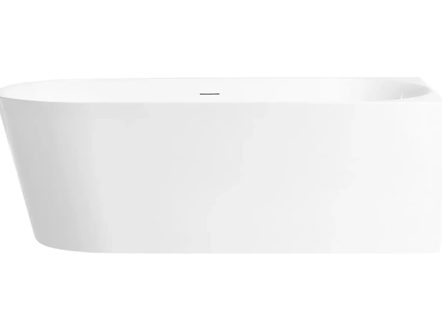 Vasca da bagno angolare RENACA Lato Sinistro 170 x 79 cm Bianco