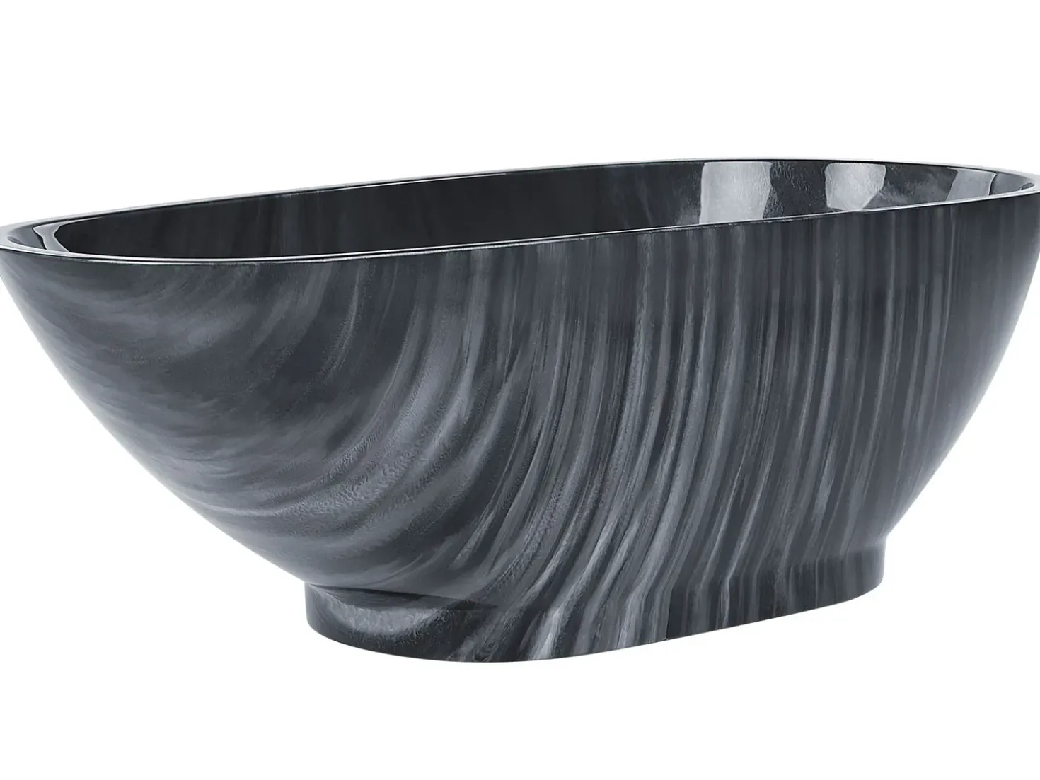 Vasca da bagno freestanding RIOJA 170 x 80 cm Marmo nero