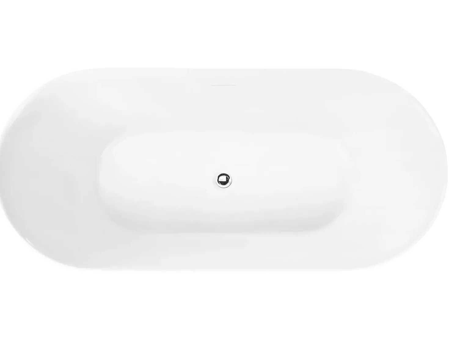Vasca da bagno freestanding CEDROS 170 x 75 cm Bianco