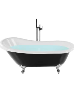 Vasca da bagno freestanding CAYMAN 170 x 76 cm Nero/Bianco