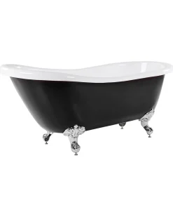 Vasca da bagno freestanding CAYMAN 170 x 76 cm Nero/Bianco