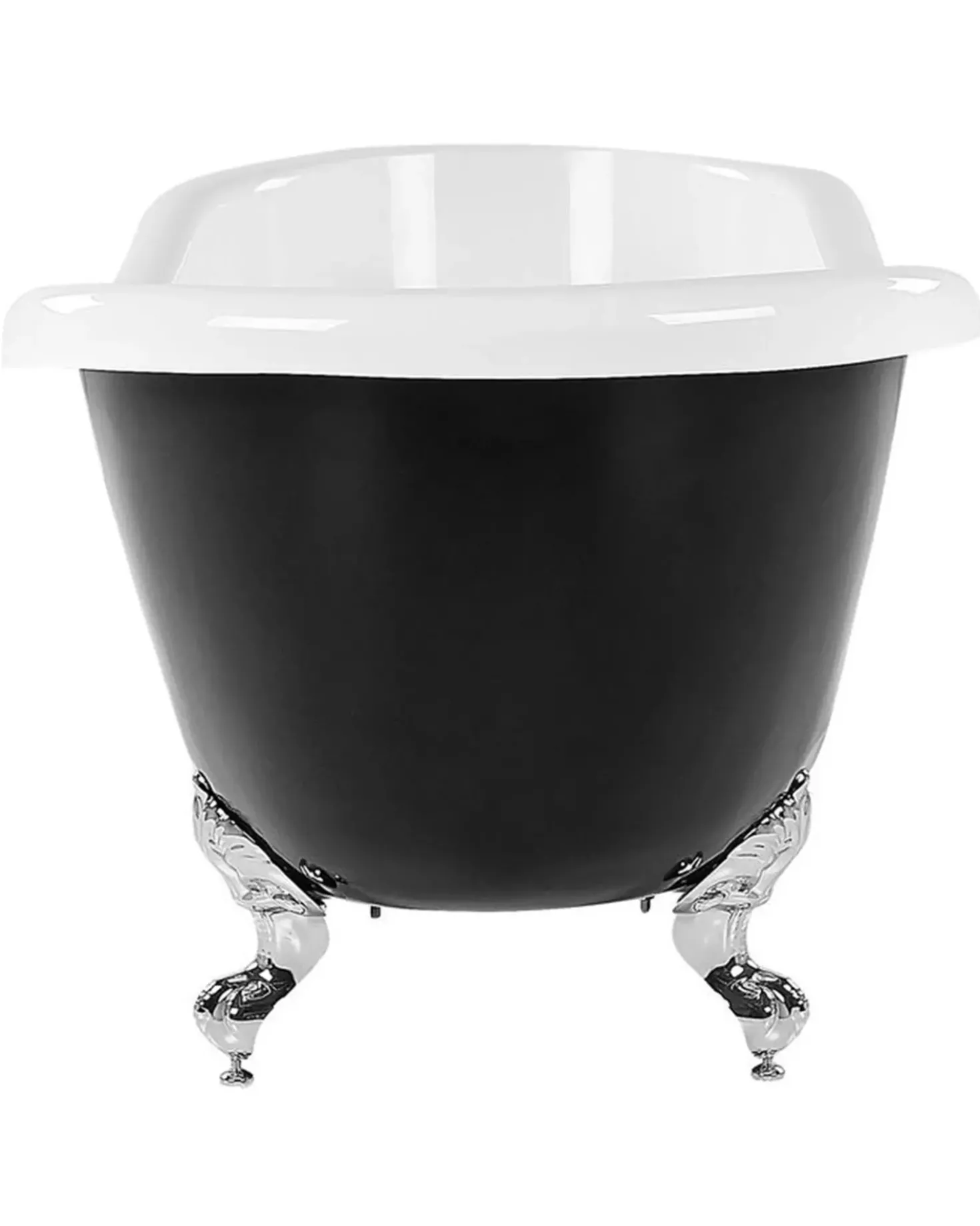 Vasca da bagno freestanding CAYMAN 170 x 76 cm Nero/Bianco