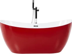 Vasca da bagno freestanding ANTIGUA 160 x 76 cm Rosso
