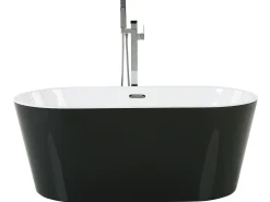 Vasca da bagno freestanding HAVANA 150 x 75 cm Nero/Bianco