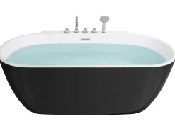 Vasca da bagno freestanding ROTSO 170 x 80 cm Nero/Bianco