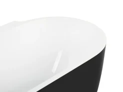 Vasca da bagno freestanding ROTSO 170 x 80 cm Nero/Bianco