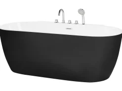 Vasca da bagno freestanding ROTSO 170 x 80 cm Nero/Bianco