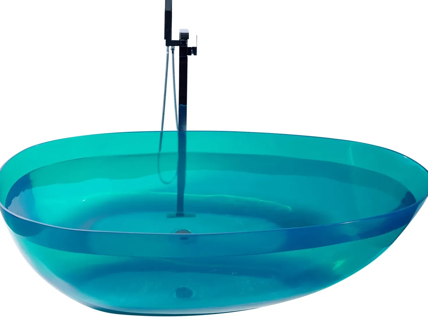 Vasca da bagno freestanding BLANCARENA 170 x 78 cm Foglia di tè