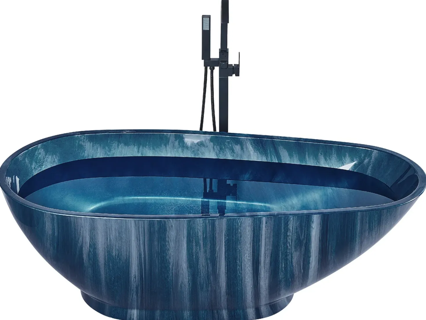 Vasca da bagno freestanding RIOJA 170 x 80 cm Blu marino
