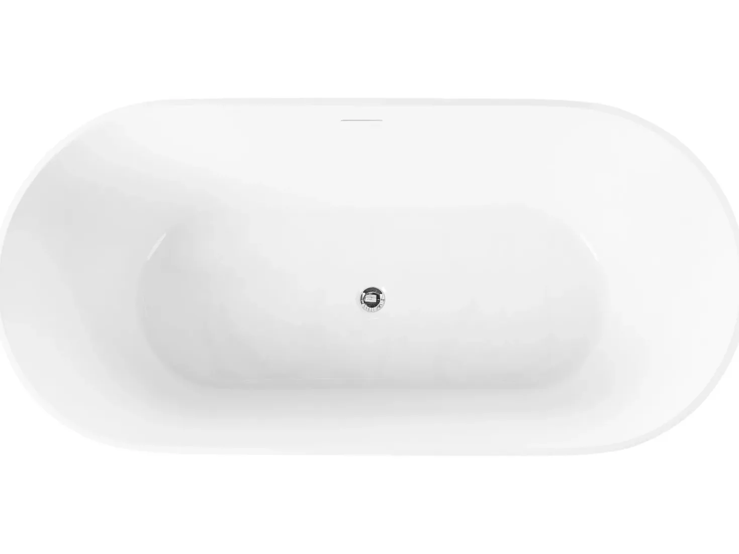 Vasca da bagno freestanding RESTINGA 167 x 81 cm Bianco