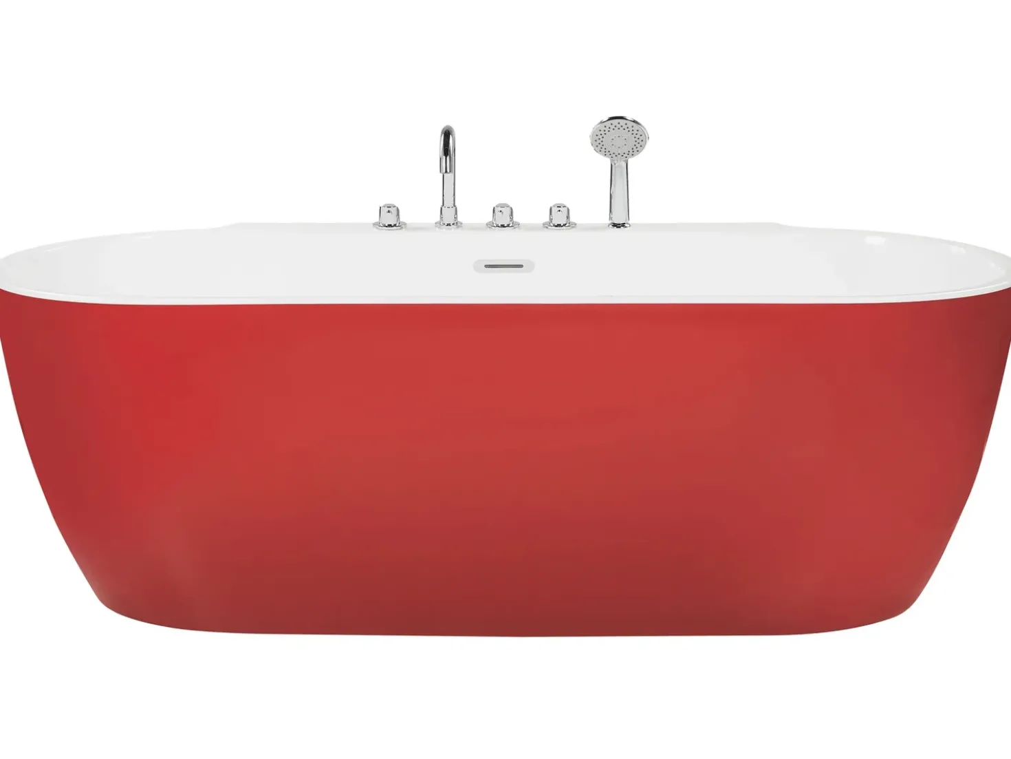 Vasca da bagno freestanding ROTSO 170 x 80 cm Rosso