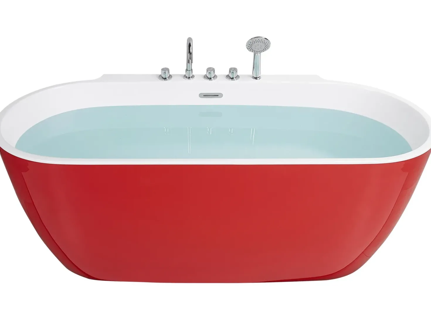 Vasca da bagno freestanding ROTSO 170 x 80 cm Rosso
