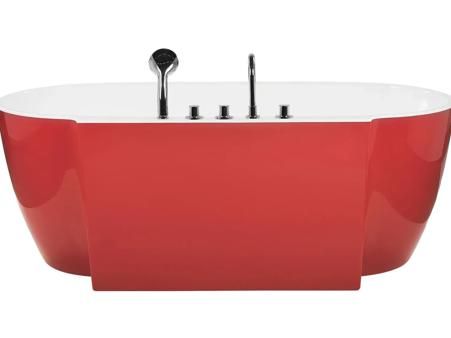Vasca da bagno freestanding ROTSO 170 x 80 cm Rosso