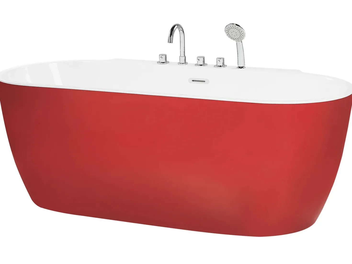 Vasca da bagno freestanding ROTSO 170 x 80 cm Rosso