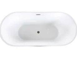 Vasca da bagno freestanding PINEL 170 x 80 cm Nero