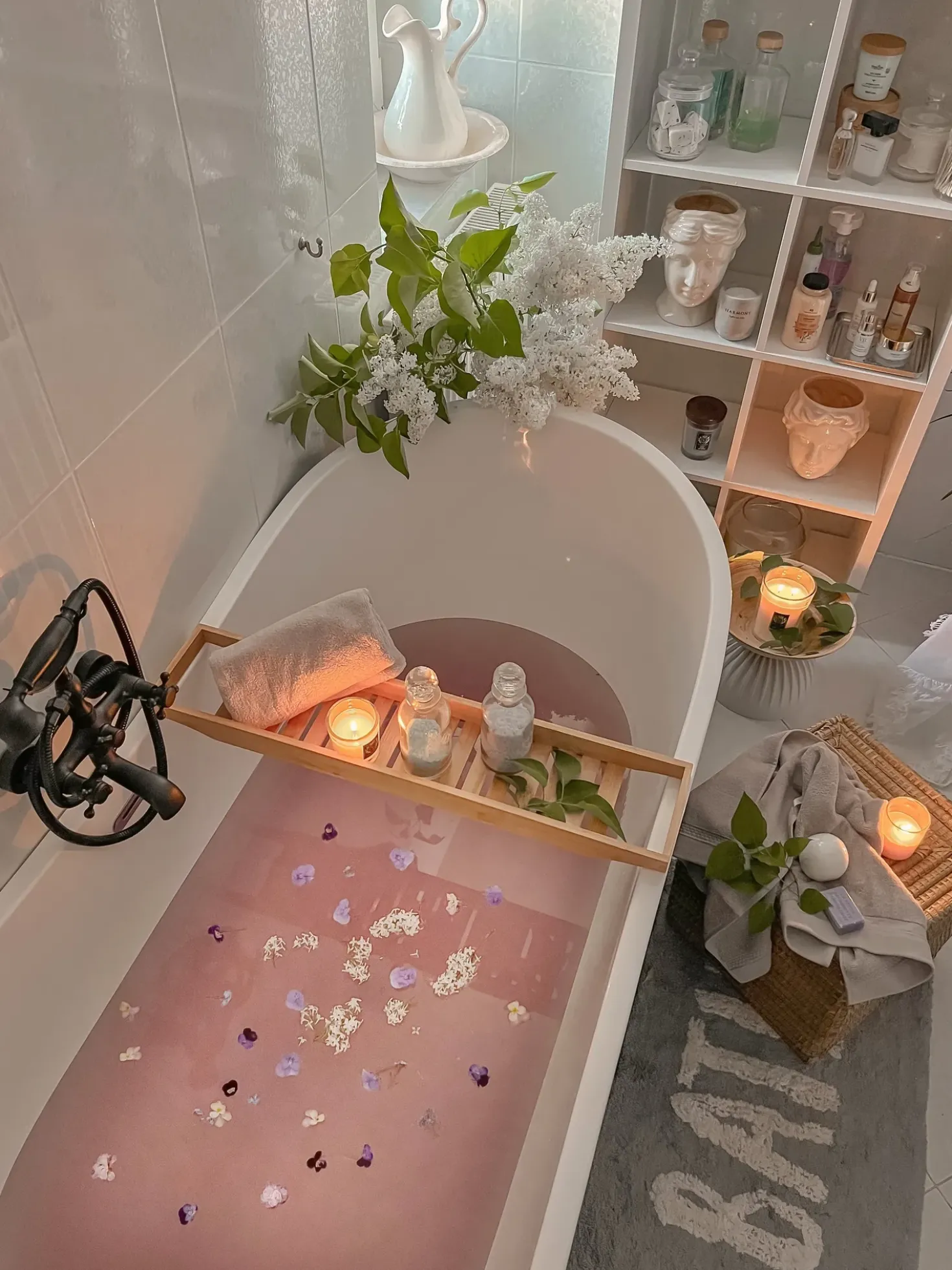 Vasca da bagno freestanding ANTIGUA 180 x 78 cm Nero