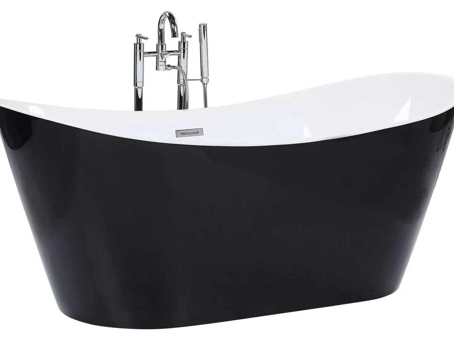 Vasca da bagno freestanding ANTIGUA 180 x 78 cm Nero