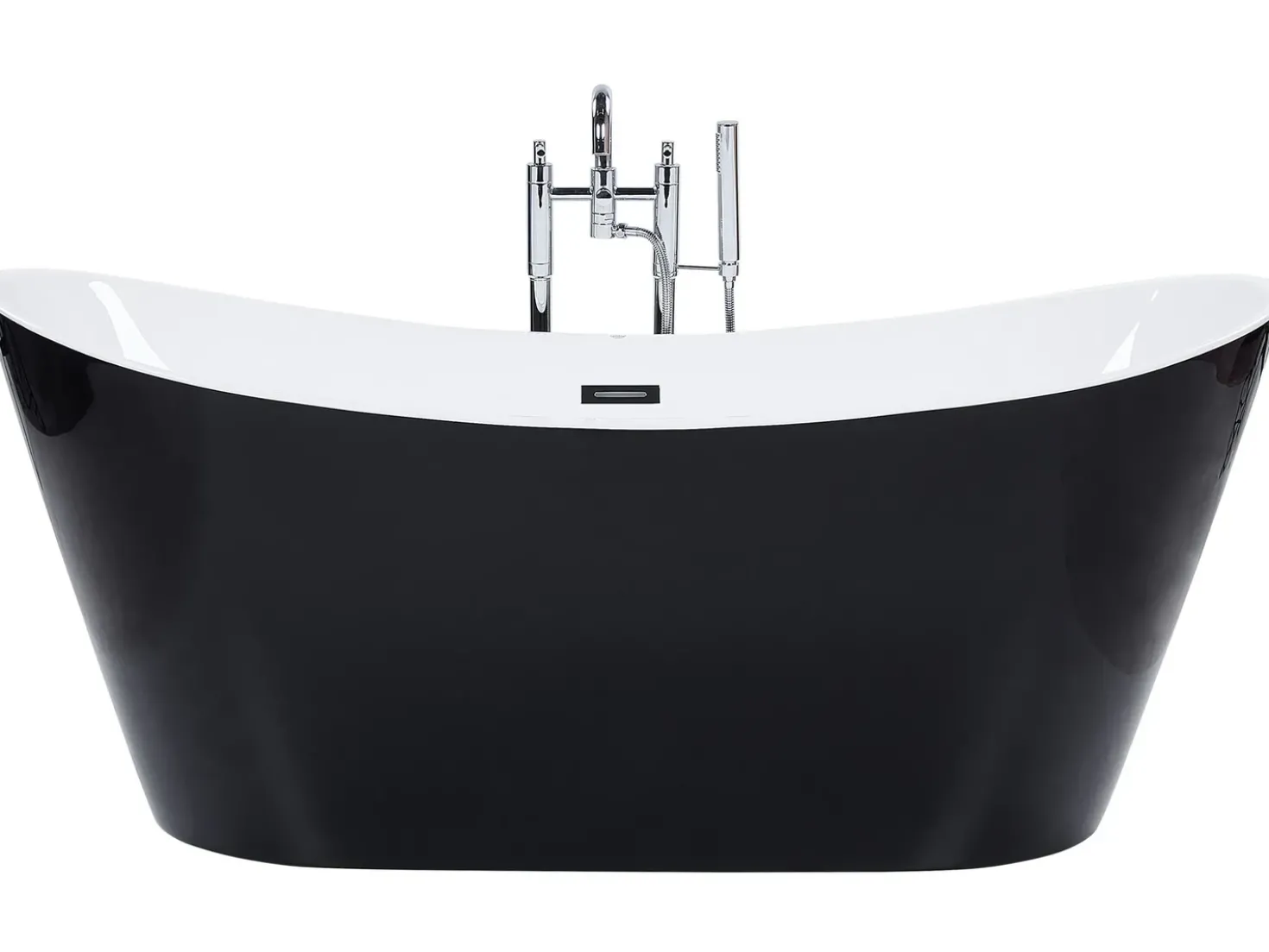 Vasca da bagno freestanding ANTIGUA 180 x 78 cm Nero