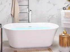 Vasca da bagno freestanding OVALLE 170 x 80 cm Bianco