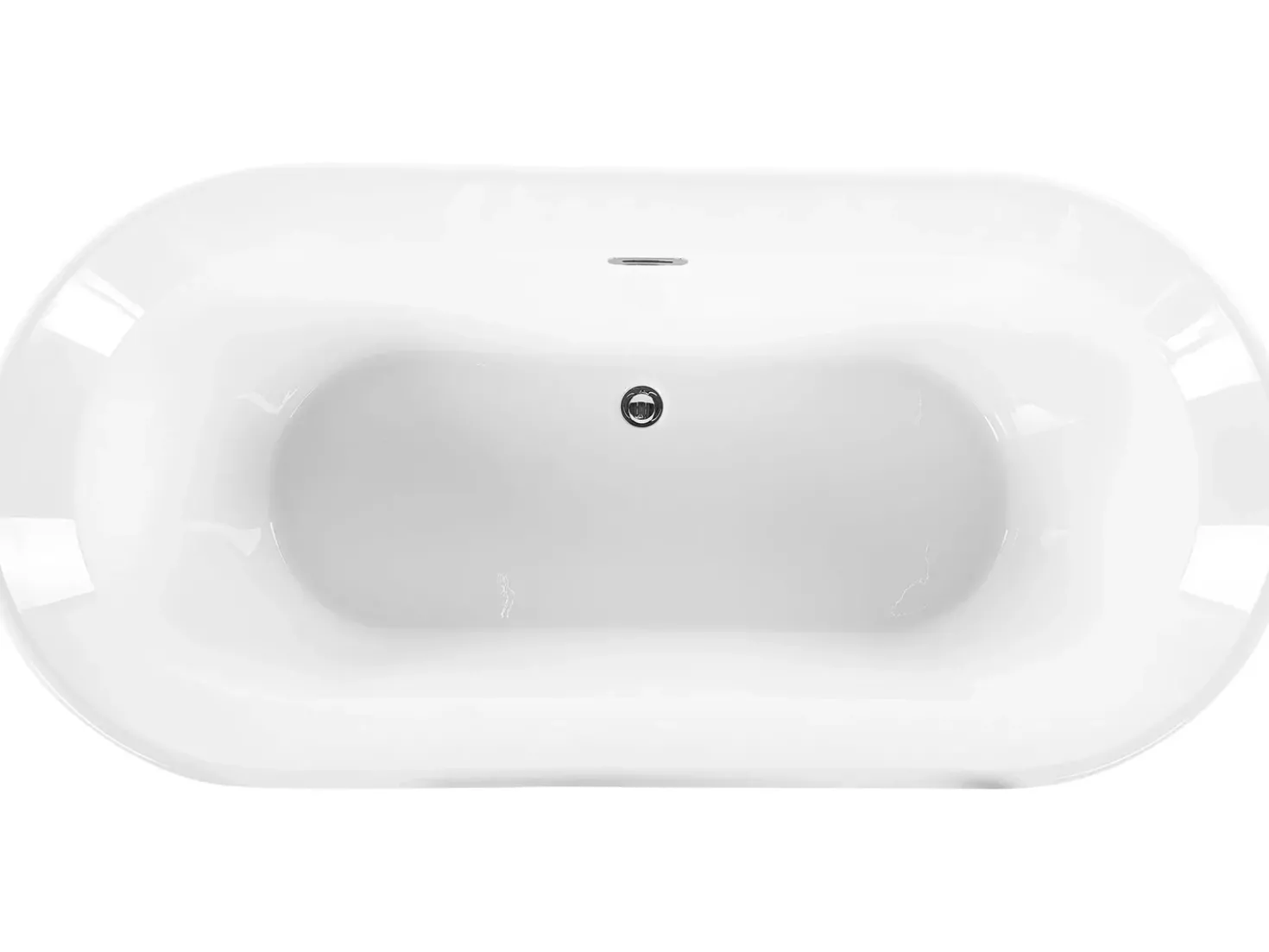 Vasca da bagno freestanding OVALLE 170 x 80 cm Bianco