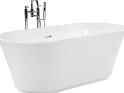 Vasca da bagno freestanding OVALLE 170 x 80 cm Bianco