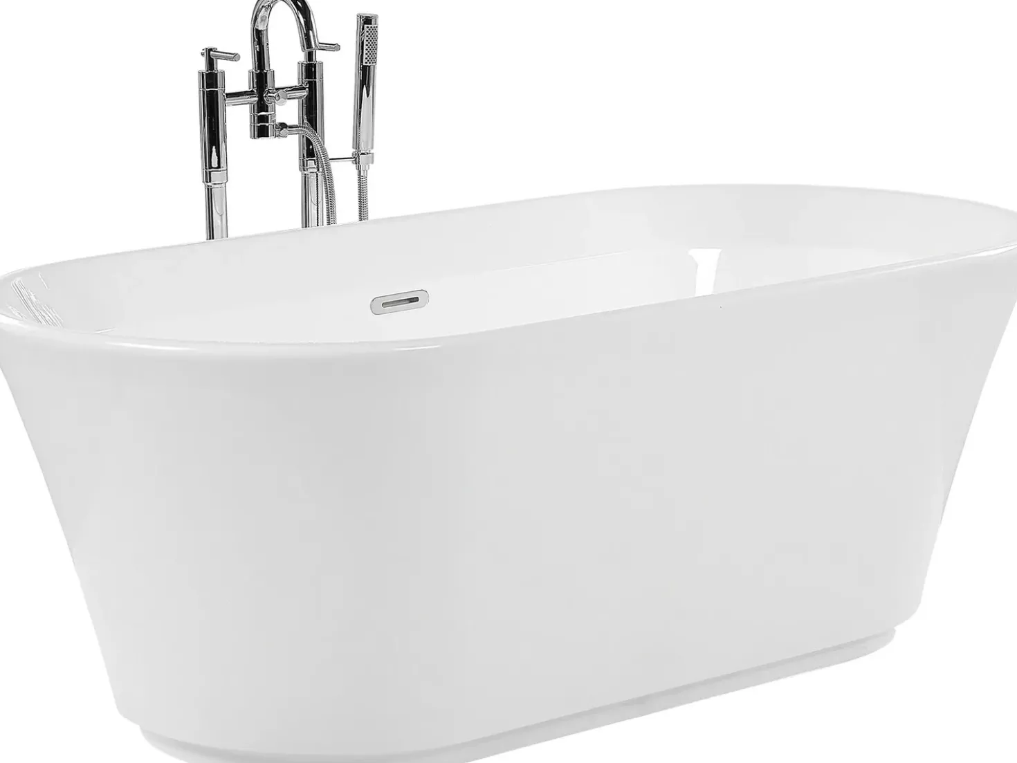 Vasca da bagno freestanding OVALLE 170 x 80 cm Bianco