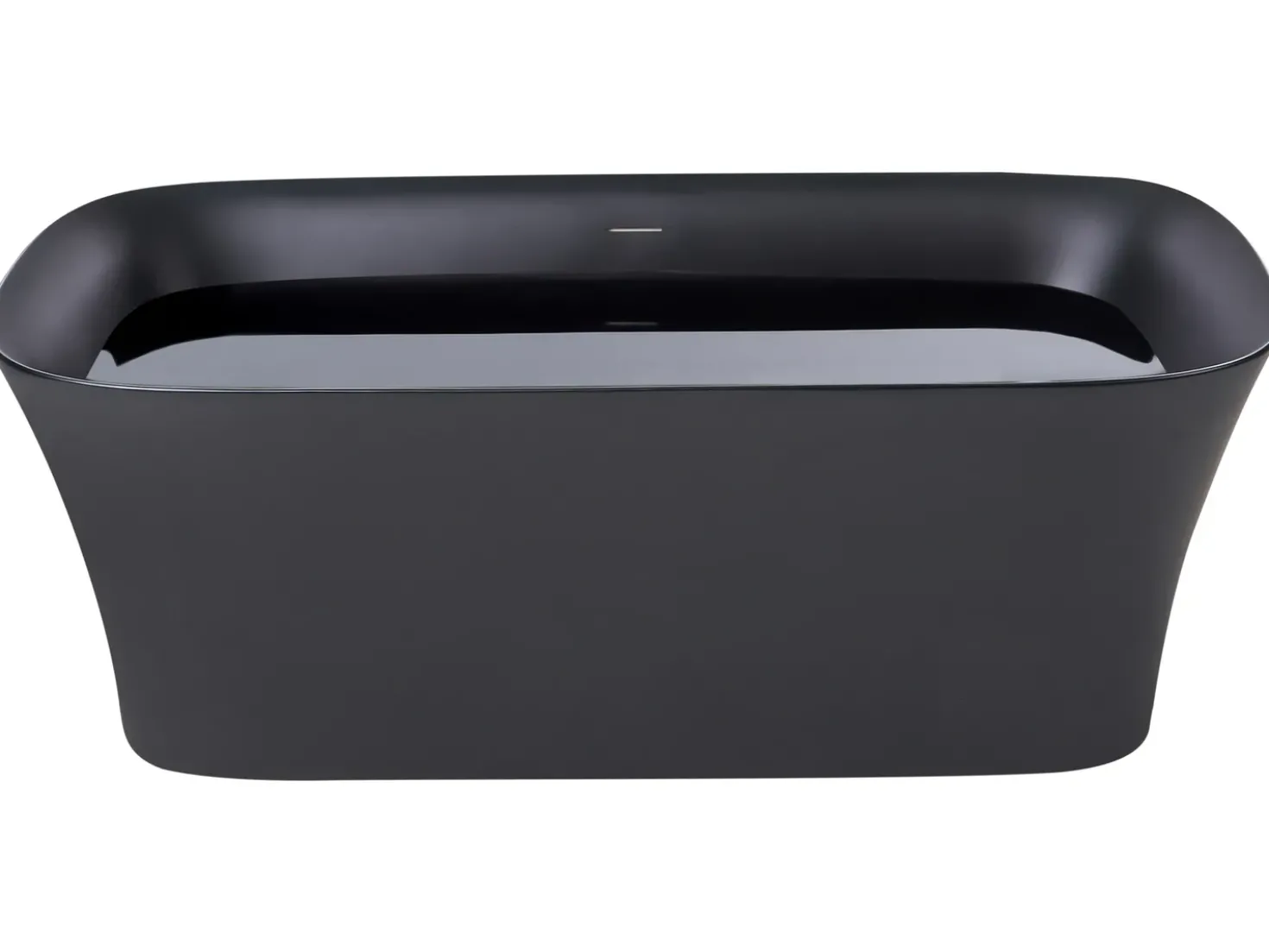 Vasca da bagno freestanding LANALHUE 160 x 75 cm Nero