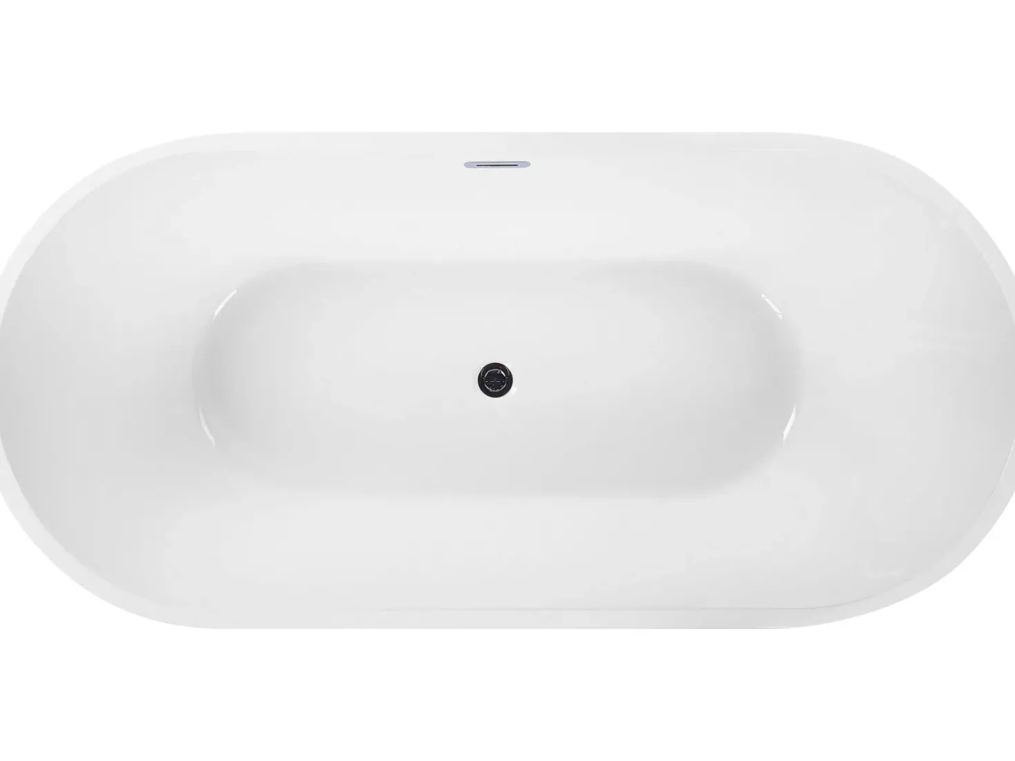 Vasca da bagno freestanding LEVERA 170 x 78 cm Bianco