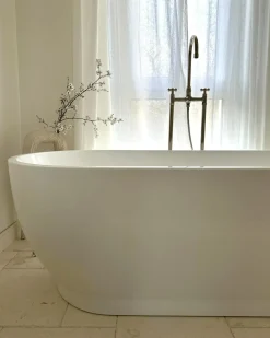 Vasca da bagno freestanding LEVERA 170 x 78 cm Bianco