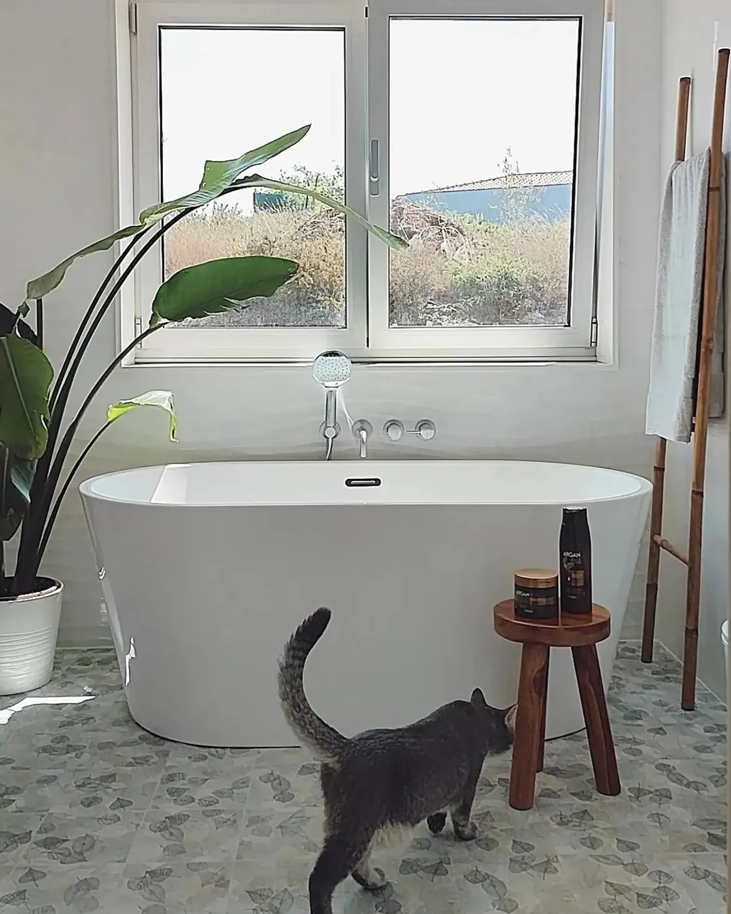 Vasca da bagno freestanding HAVANA 150 x 75 cm Bianco