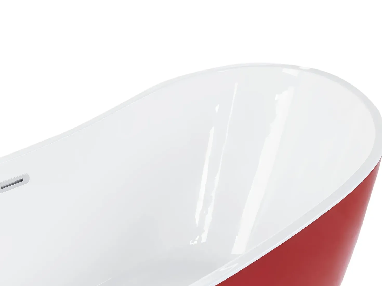 Vasca da bagno freestanding ANTIGUA 150 x 75 cm Rosso