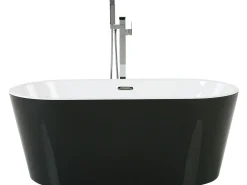 Vasca da bagno freestanding HAVANA 170 x 73 cm Nero/Bianco