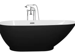 Vasca da bagno freestanding GUIANA 173 x 82 cm Nero/Bianco