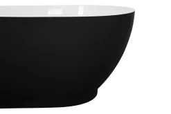 Vasca da bagno freestanding GUIANA 173 x 82 cm Nero/Bianco