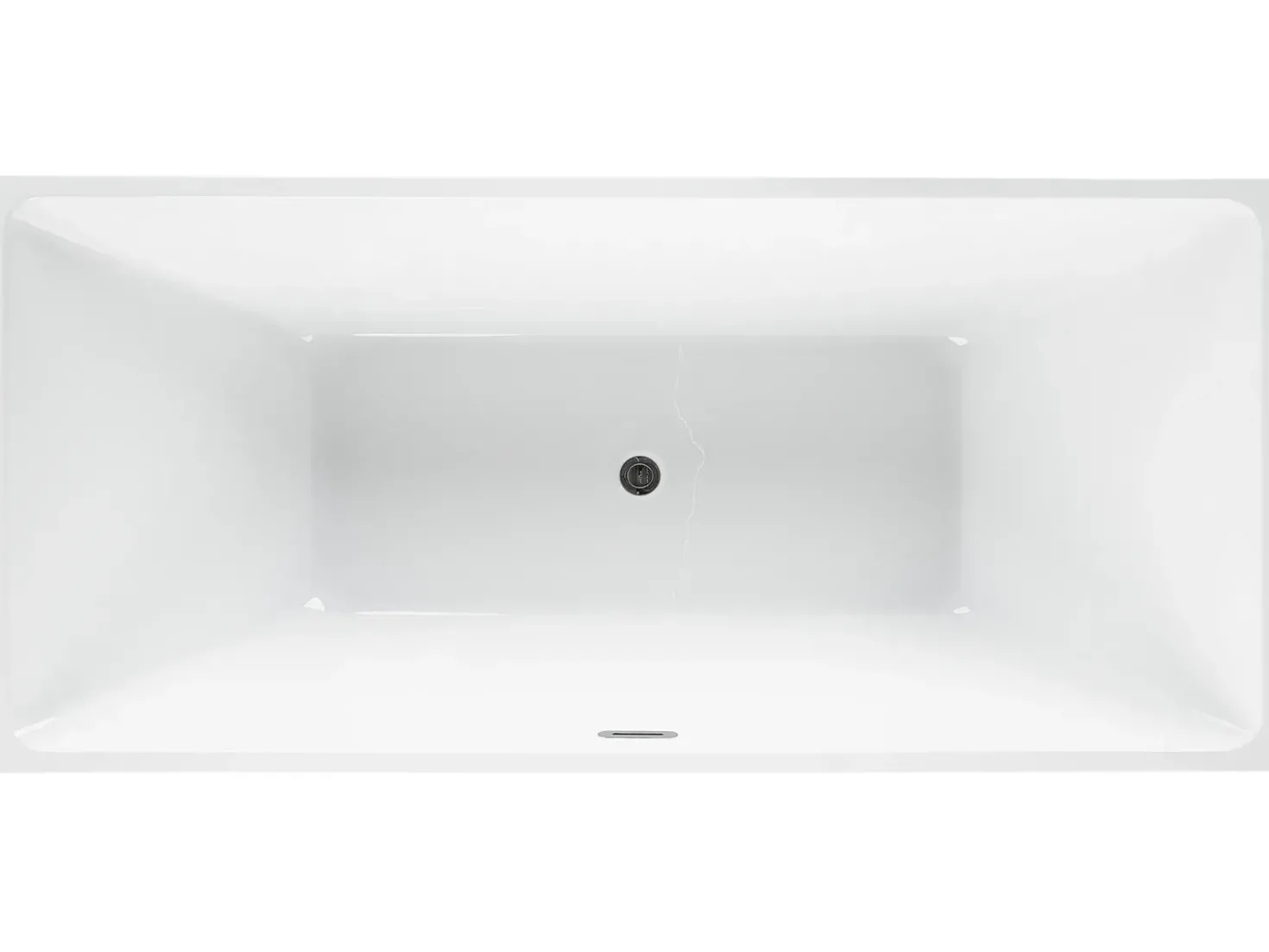 Vasca da bagno freestanding RIOS 170 x 80 cm Rosso
