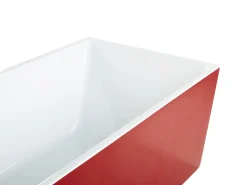 Vasca da bagno freestanding RIOS 170 x 80 cm Rosso